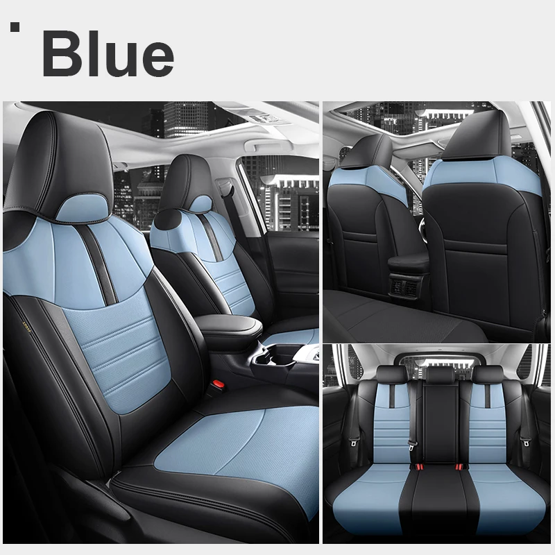 Car Seat Cover Specific Customize for 2020-2024 TOYOTA RAV4 Full Covered with Front and Rear Full Set（Europ Version)