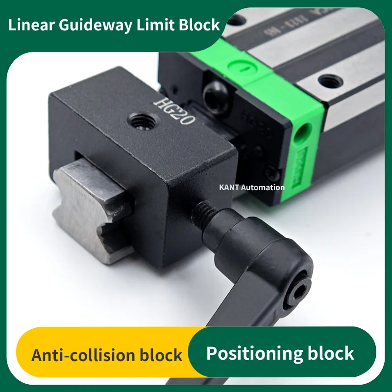 10PCS HG20 limit block linear guide rail stop block HG15 HG25 HG30 guide rail fixing block positioning Anti-collision block