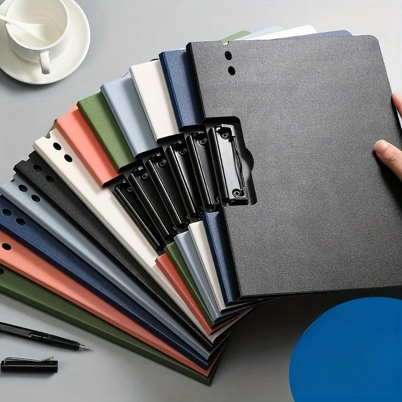 

1pcs A4 Folder Clamp Thickened PP Office Supplies Vertical Writing Board Student Morandi Color Board Clamp