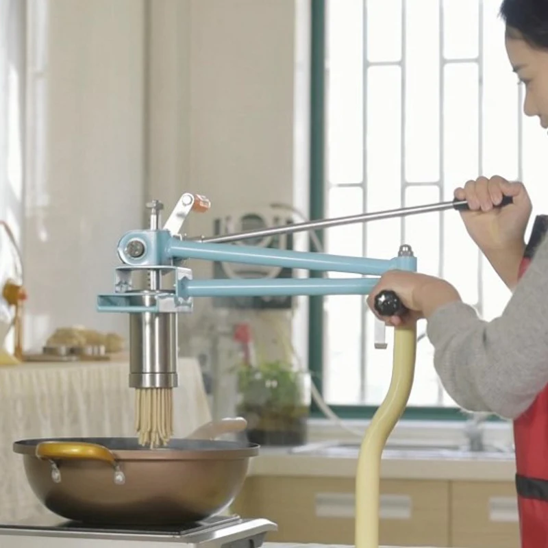 LM-27 ماكينة ضغط صغيرة جديدة من الفولاذ المقاوم للصدأ متعددة الوظائف ماكينة معكرونة يدوية ماكينة صنع المعكرونة المنزلية الفورية