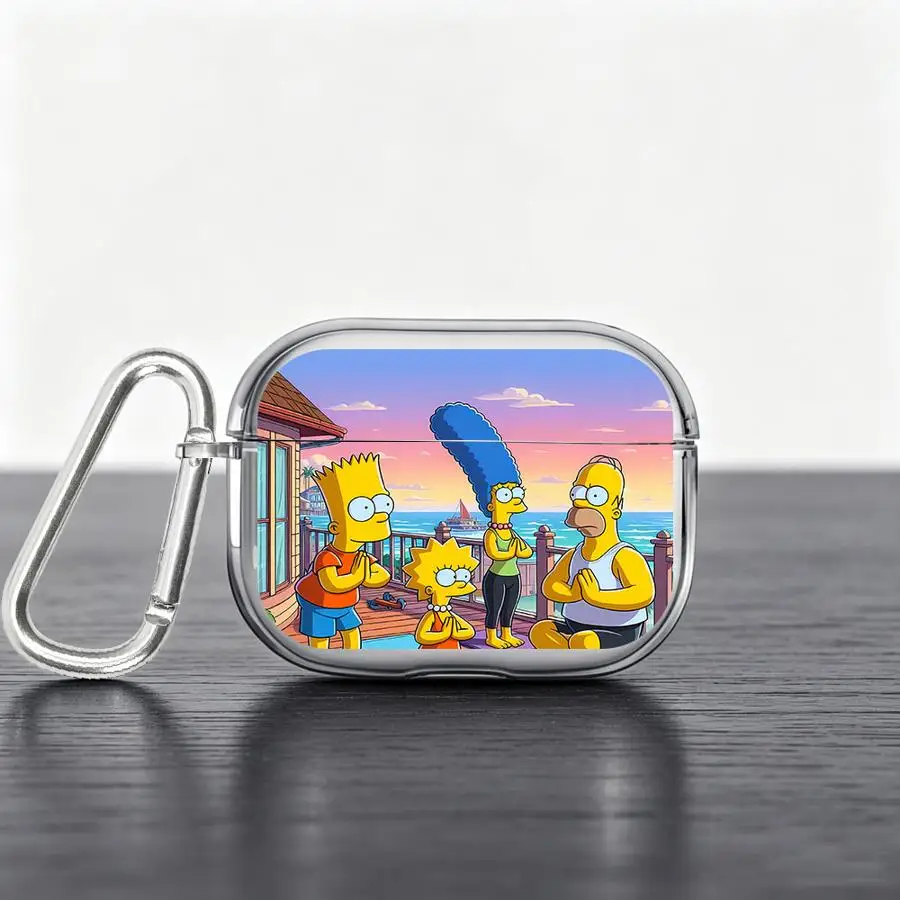 Friend S-Simpsons Case For Airpods 5 Pro3 Pro2 1 4 3 Pro 2 Clear Earphone Cases Cover