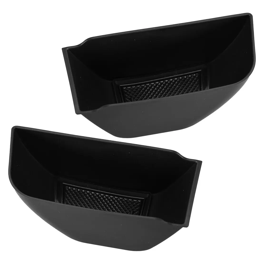 1 Pair Black Door Grip Storage Box Pocket With Non-Slip Mat Fit for Land Rover Defender 90 110 130 2020 2021 2022 2023 2024 ABS