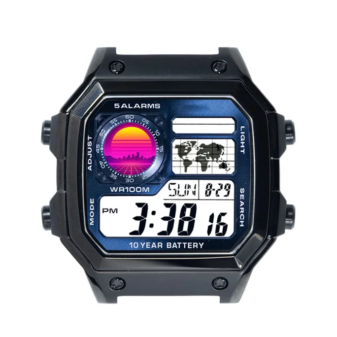 For Casio AE1200 Watch Screen Sticker High Definition 39 Style Various Styles Decal Royale Mod Watch Accessories view 4