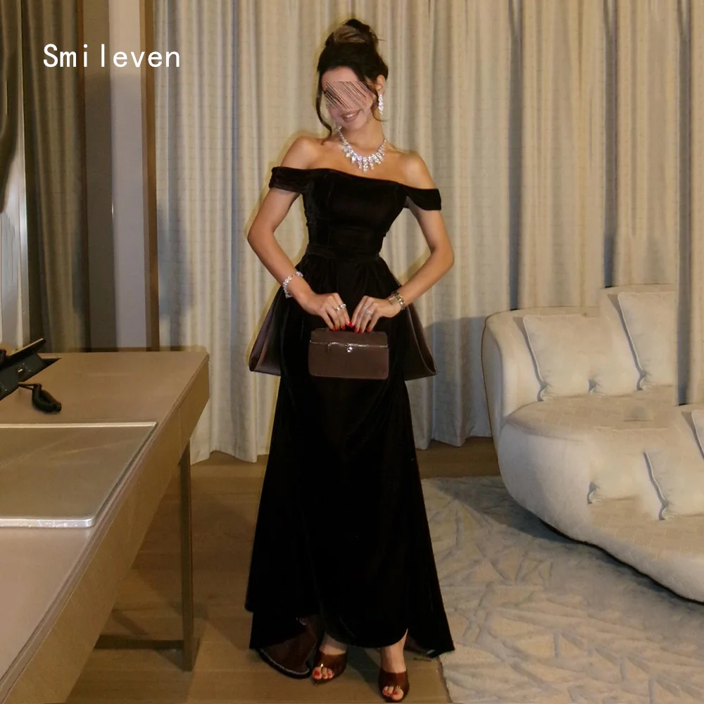 Smileven Elegant 3D Mermaid Prom Dress Off The Shoulder Party Gowns Slimming Bow Occassion Dress Customized 2026