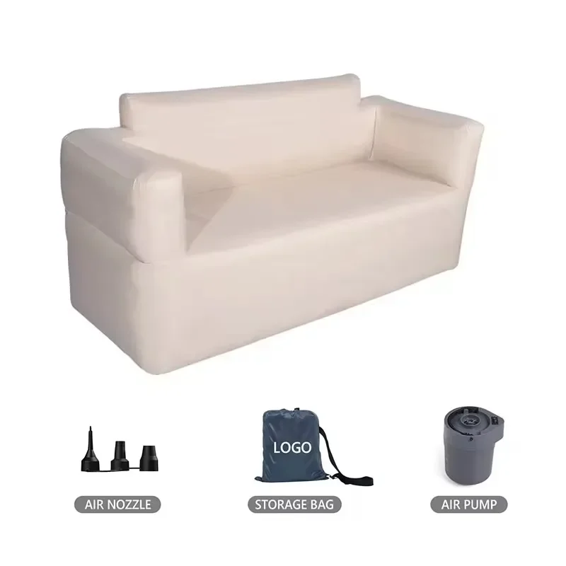 Sofa inflatable Back Pillow Cushion Chair Inflatable Chair Sofa Blow Up Seat Built-in air pump