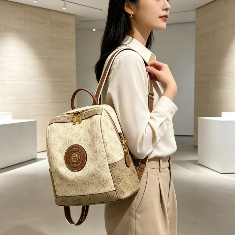 Chic Leather Shoulder Bag Women's Luxury Crossbody Tote Designer Handbags Elegant Messenger Purse Multi-Pocket Organization