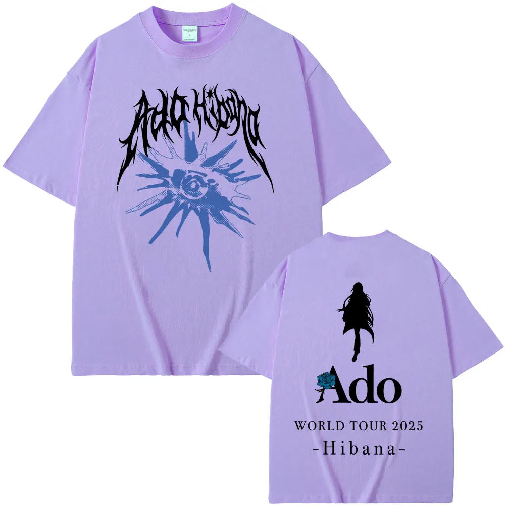 Ado World Tour 2025 Hibana T-shirt Summer Men Women Fashion
