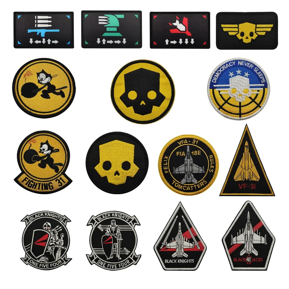 Outdoor Tactical Bag Accessories Diver Game Perimeter Embroidered Badge Flying Magic DIY  Backpack  Patches for Clothing