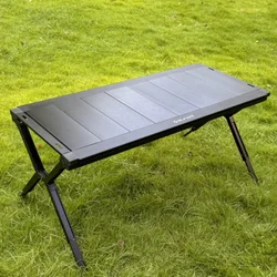 IGT 4 Unit Folding Table Reinforced Aluminum Alloy Outdoor Camping Picnic Folding Master Table IGT Table Full Set