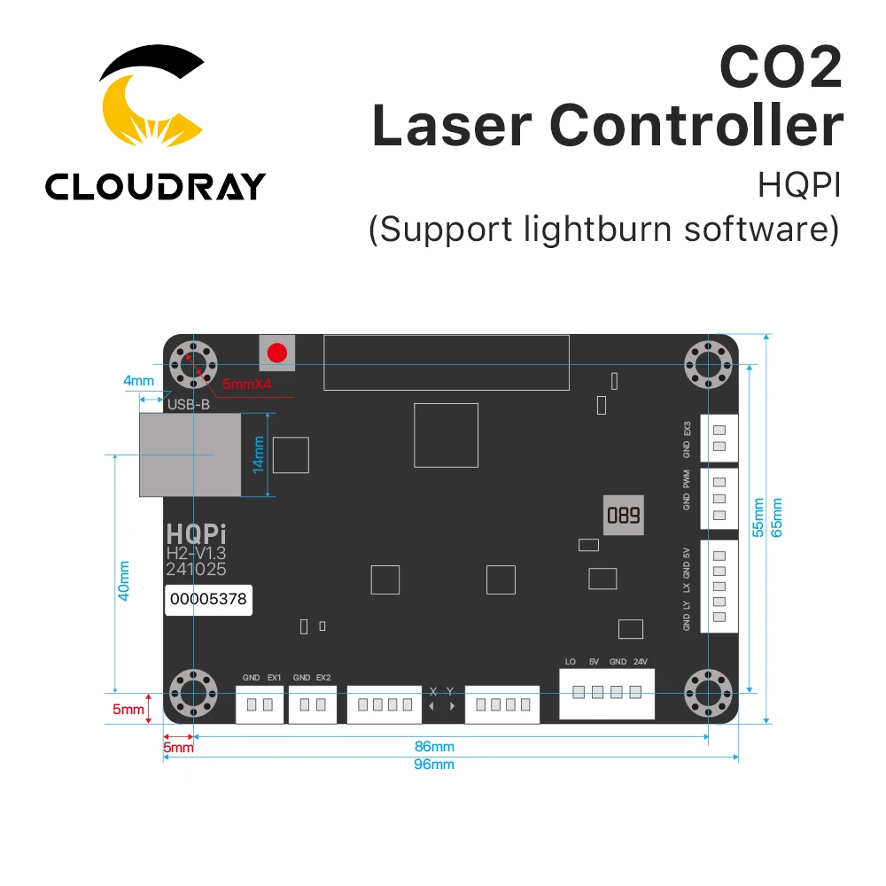 Cloudray CO2 Laser Controller HQPI High Precision for Wood Acrylic Cutting Laser Engraving Cutting Carving Machine