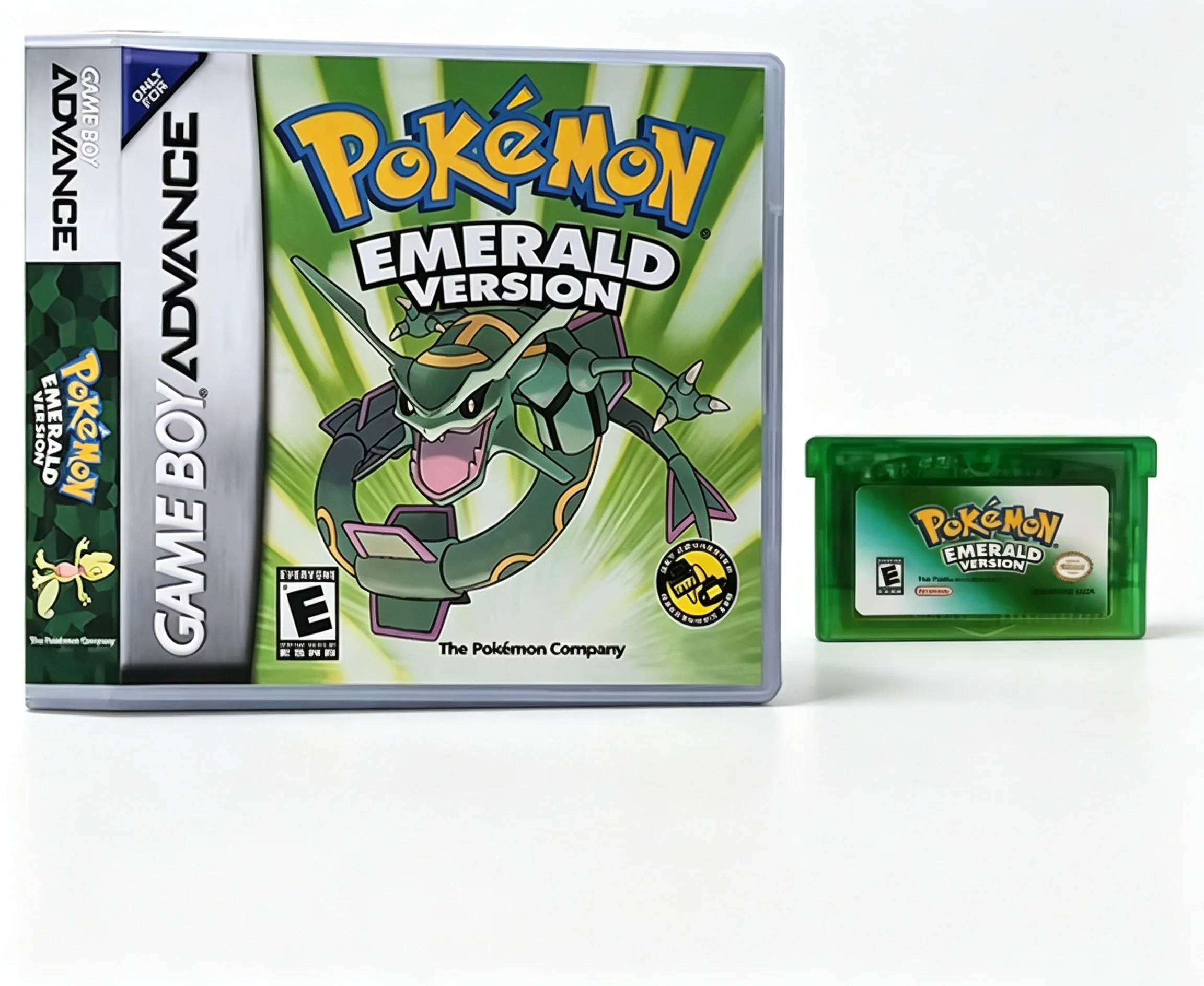 Pokemon. Series Emerald FireRed Leafgreen Ruby Sapphire 5 Versions GBA Game in Box for 32 Bit Video Game Cartridge No Manual