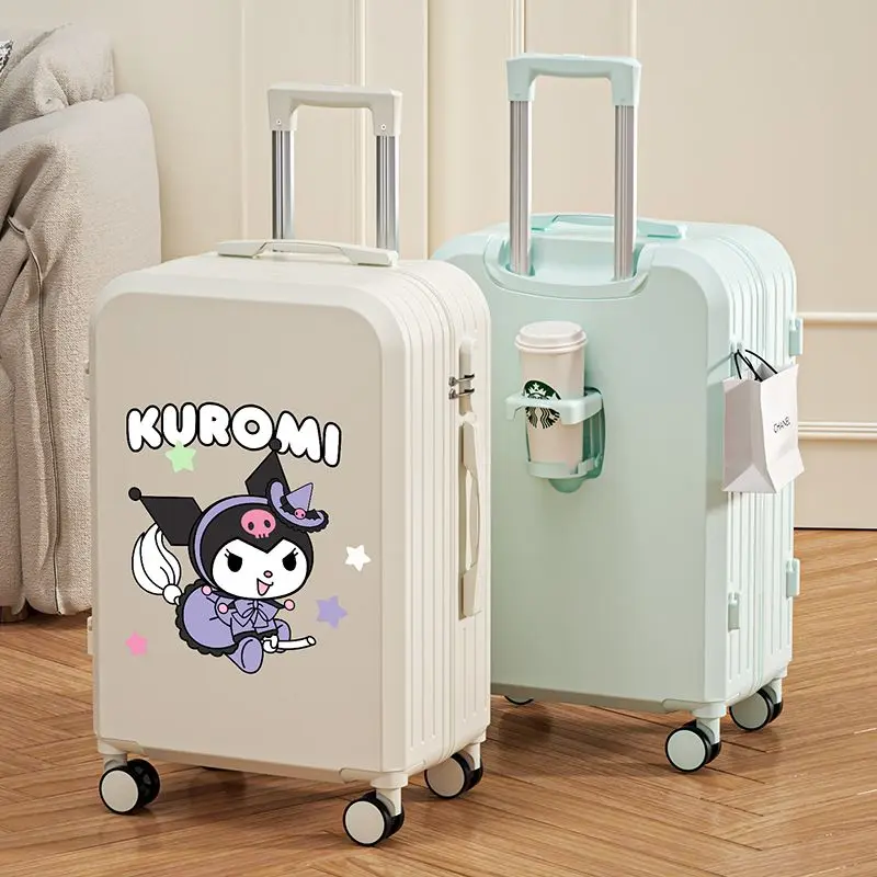 

Милый Коричный курол, аниме Kawaii Sanrio, большой вместимости, багажа, милый мультяшный бесшумный колесо, чемодан с паролем, подарки, игрушки