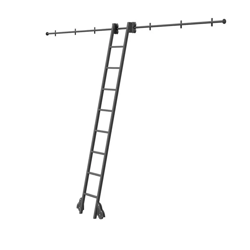 Ladder, track ladder, bookshelf, library home ladder, indoor loft one-word ladder