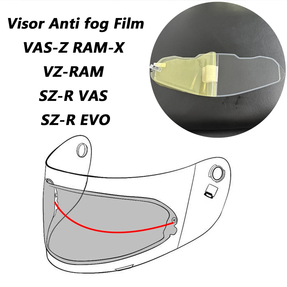 

Нашивка для козырька мотоциклетного шлема для Arai VAS-Z RAM-X VZ-RAM SZ-R VAS SZ-R EVO, противотуманная пленка для козырька