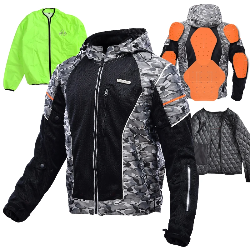 

New FREE YOGIN-2010 Motorcycle Riding Camouflage Jacket