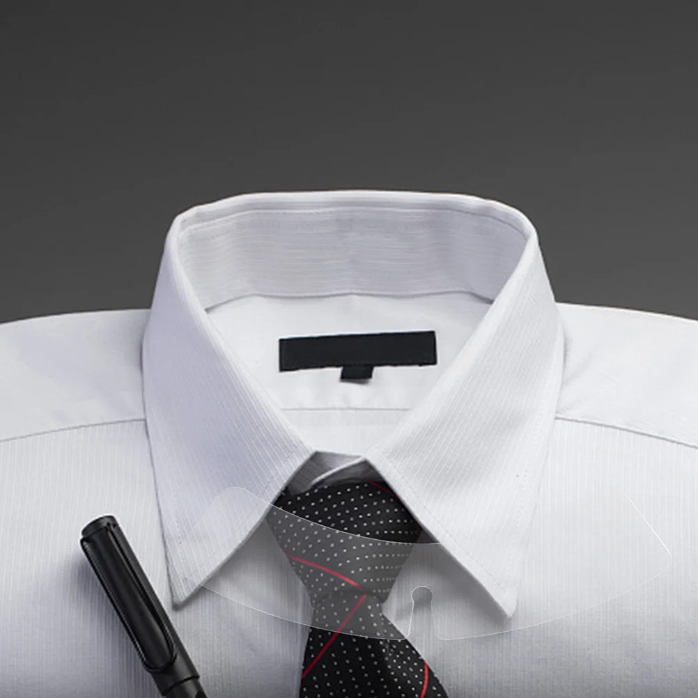 200 قطعة تبقى شفافة للرجال قمصان قمصان طوق دعم الملحقات قميص طوق قابلة لإعادة الاستخدام الوقاية من التجاعيد