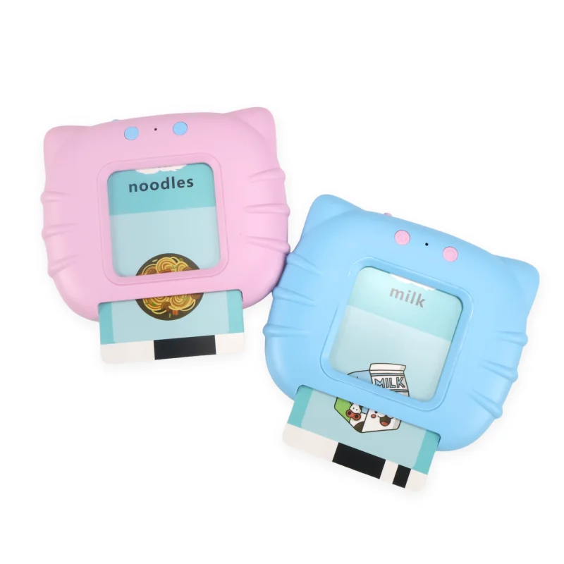 Maszyna do nauki angielskiego dla dzieci, zabawka edukacyjna Montessori, 112 kart, dwujęzyczny czytnik do wczesnej edukacji, ochrona oczu, prezent