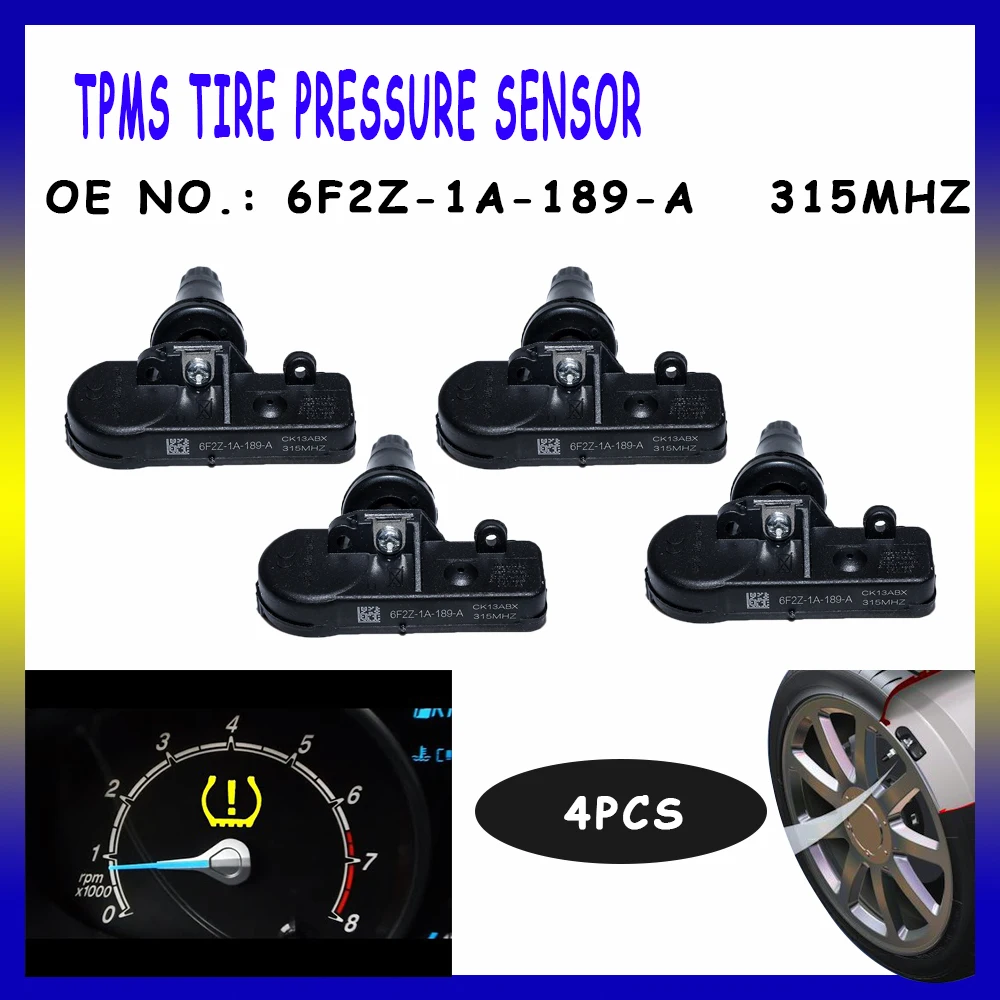 6F2Z1A189A Tire Pressure Sensor For FORD Mustang 2005 2006 2007 2008 2009 TPMS 315MHZ 6F2Z-1A-189-A