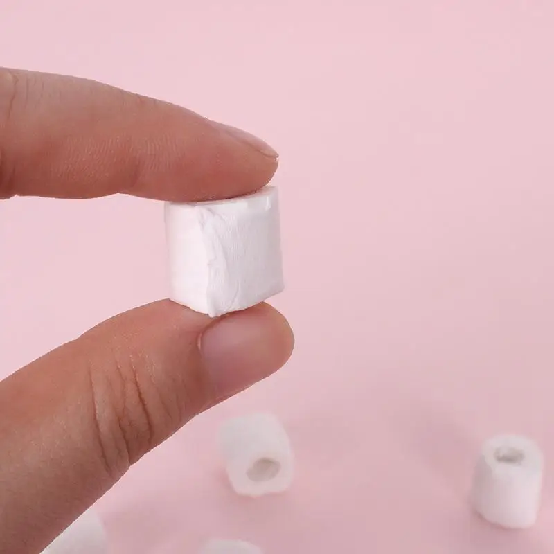 Mini Kit de simulación de papel higiénico para casa de muñecas, modelo de casa de muñecas, decoración de escena de baño, casa de muñecas, juguetes para juego de imitación, 1/12