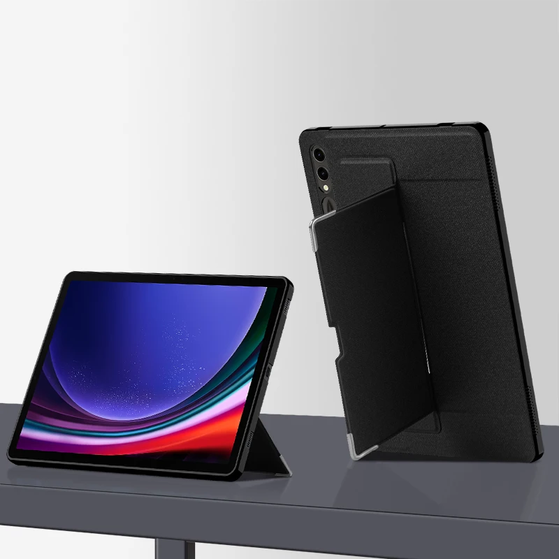 Imagem -04 - Tablet Kickstand Estojos Traseiros Stand Capa Shell Estojos Traseiros Samsung Galaxy Tab s9 Plus Sm-x810 Sm-x816b 12.4