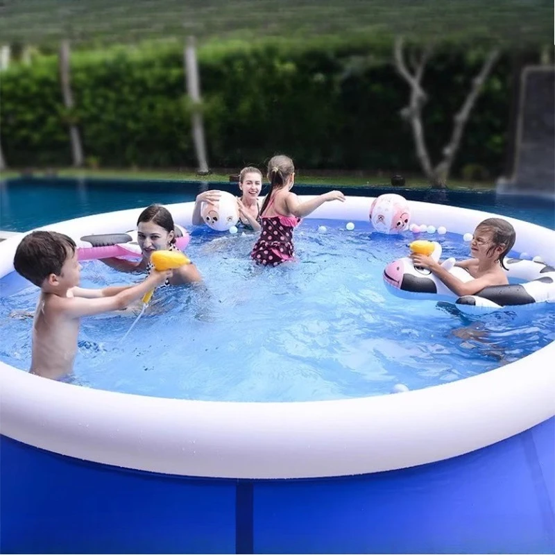 

Modern Inflatable Swimming Pool Family Size Thickened Foldable Portable for Backyard Garden Adults Kids Outdoor Hot Tubs FYIP​