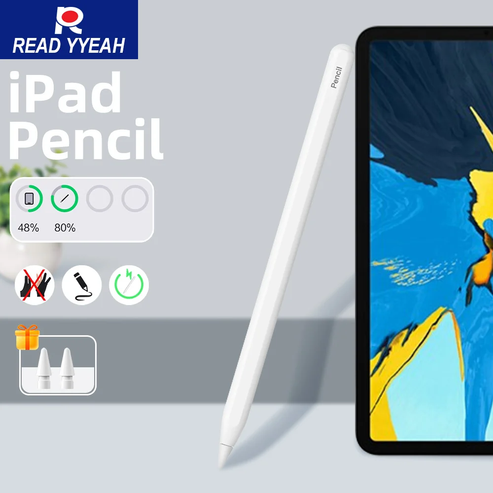 

Новый стилус для беспроводной зарядки Apple Pencil 2 для iPad A16 11 2025 10-го поколения Pro 11 12,9 Air 4 5 Mini 6 7 Магнитные карандаши для iPad