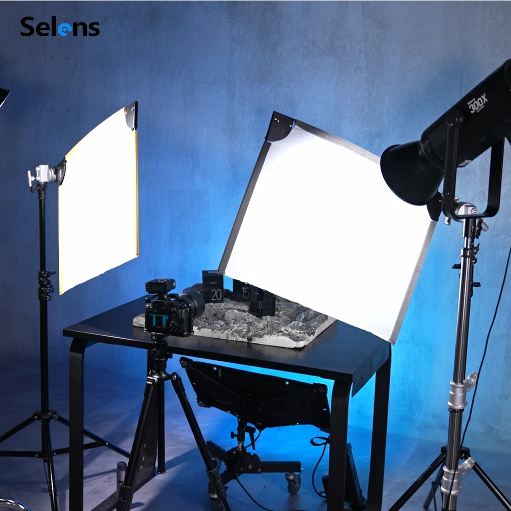 Selens Foldable 5 Types Scrim Flag Frame Kit with bag & Flag Panel for Photography Light Control /Shaping Tool/Softening