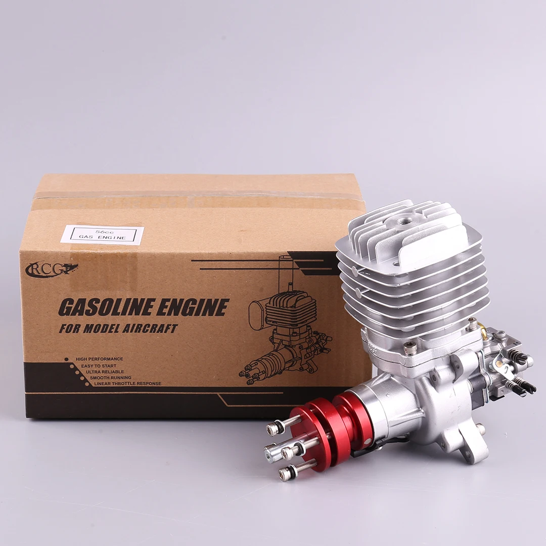 RCGF 56cc Petrol/Gasoline Engine for RC Airplane Two Strokes Single Cylinder Side Exhaust Natural Air Cooling