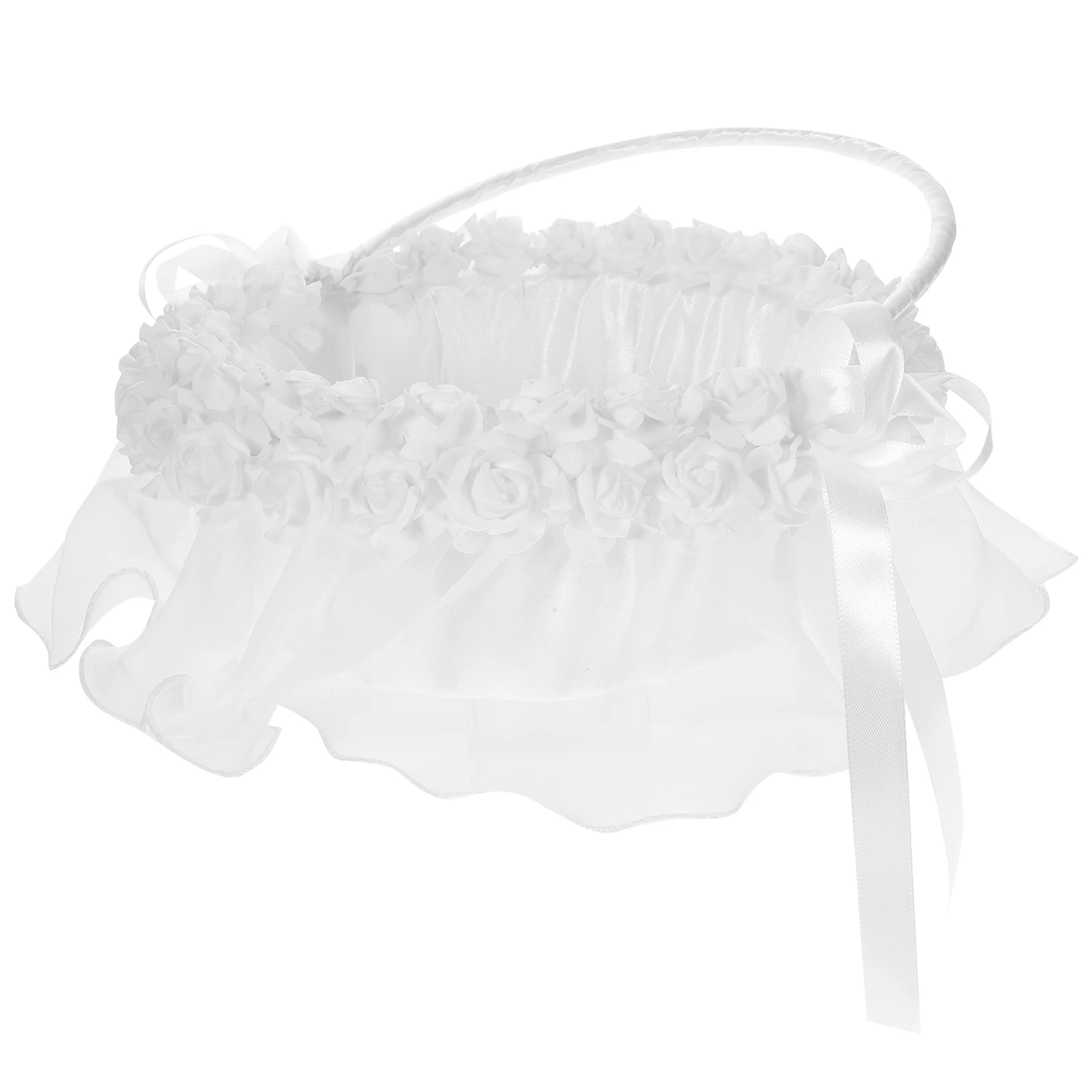 

Wedding Flower Basket Flower Basket Bright Color Materials Storage H held Decor Wedding Party Home Garden Use