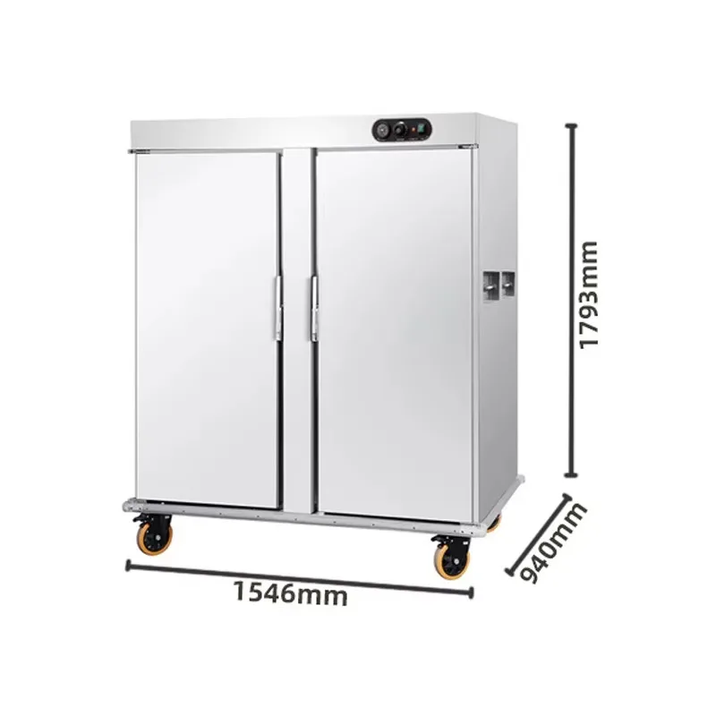 Stainless Steel Glass Door Convection Heating Energy Saving Smart Digital Control Catering Buffet Food Warmer Equipment px
