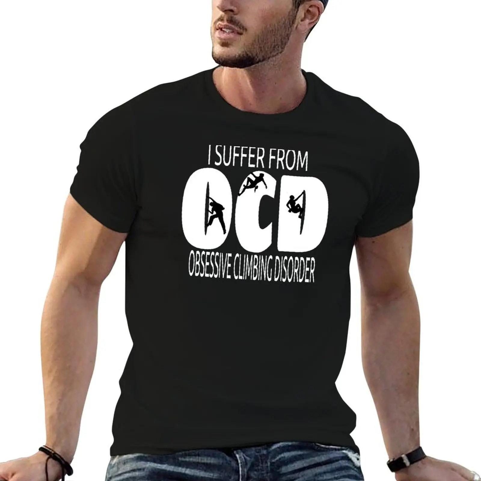 OCD Design I Suffer From Obsessive Climbing Disorder T-Shirt baggy shirts quick-drying workout shirts for men