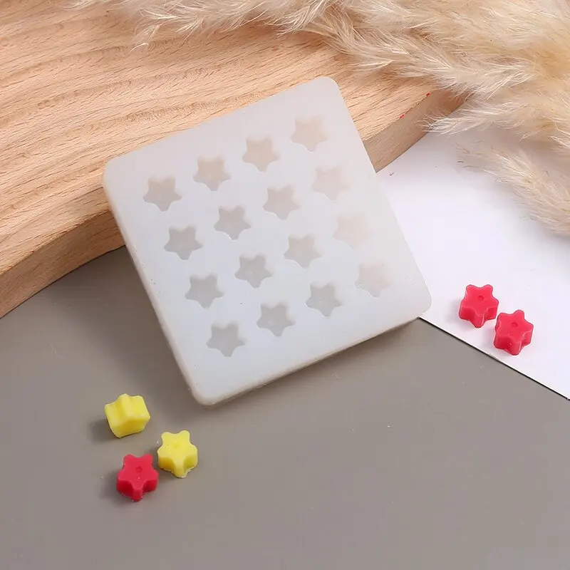 Cute Handmade Mini Cat Paw Shape Wax Seal Stamp Silicone Mold Star Snowflake Cherry Blossom DIY Craft Envelope Adhesive Wax Mold