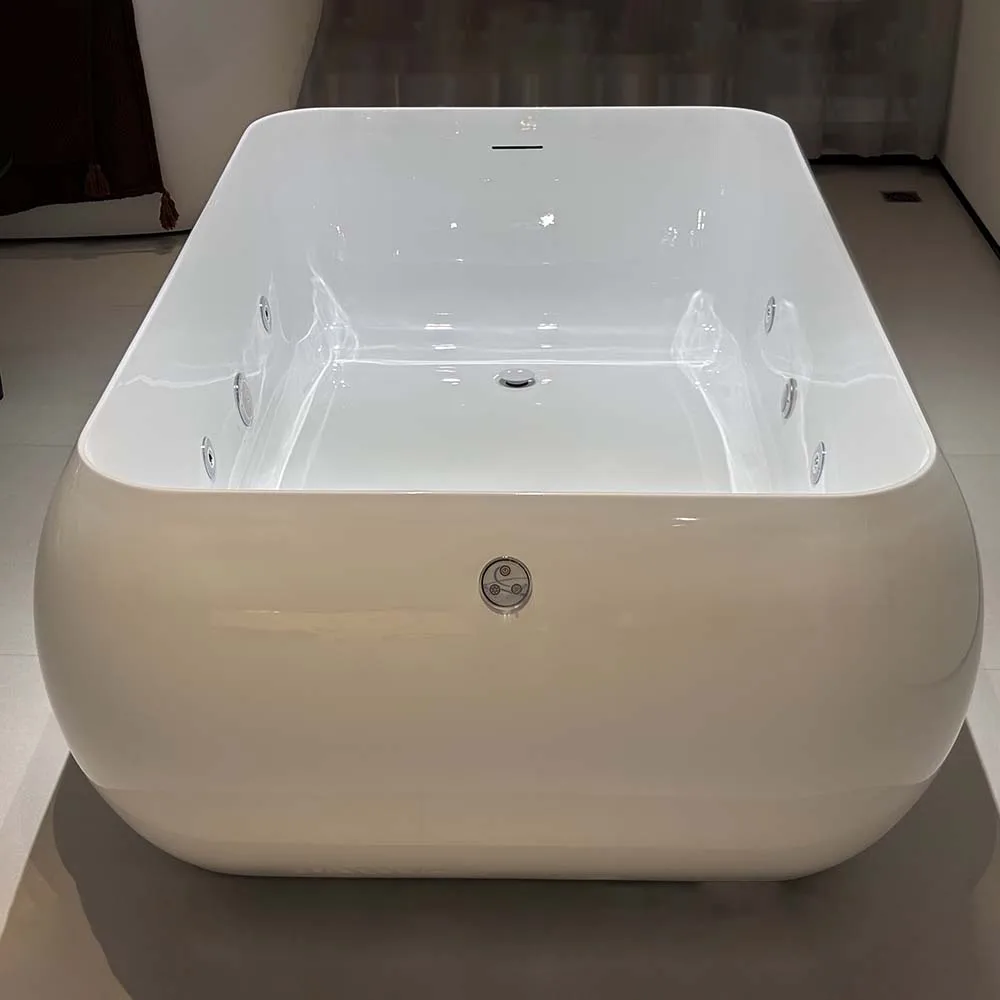 Physical Therapy Spa Tub 1-2 People For Indoor Bathroom Acrylic Freestanding Whirlpool Massage Bathtub