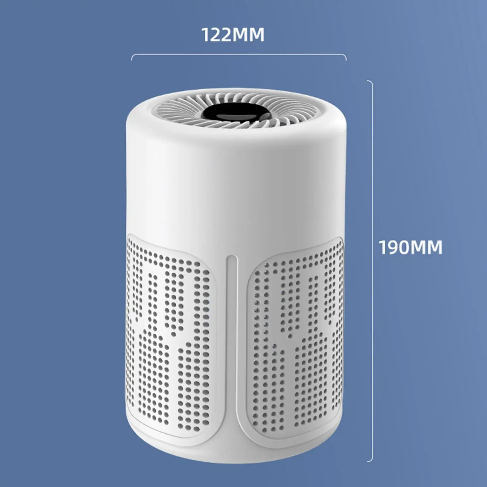 Air Purifiers Air Cleaner Desktop Quiet Office Car Sturdy Accessory Removes Pet Allergies CO2 Odor Particles