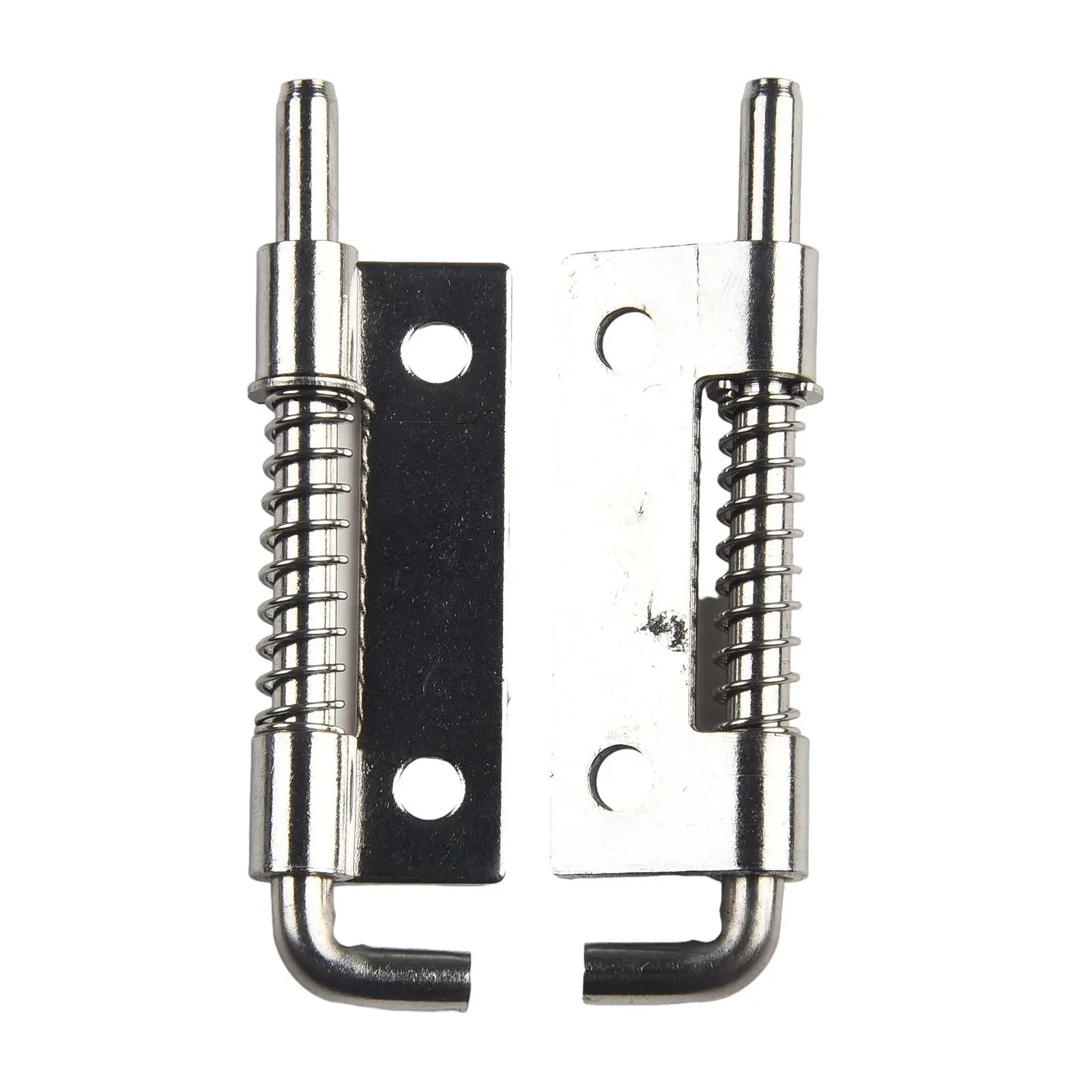 2PCS Spring Loaded Latch Pin 304 Stainless Steel Silver Window Cabinet Hinges Security Door Bolt Latch For Household Hardware
