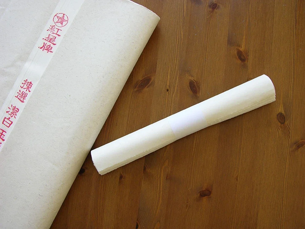 12 Sheets Best Brand Red Star Xuan Rice Paper Ink Sheng Water Painting Calligraphy Sumi-e 80% Qintan Fibers 34x46cm