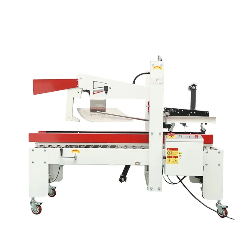 

Semi-automatic Carton Box Sealer Adhesive Packaging Tape Folding Cover Sealing Packing Machine