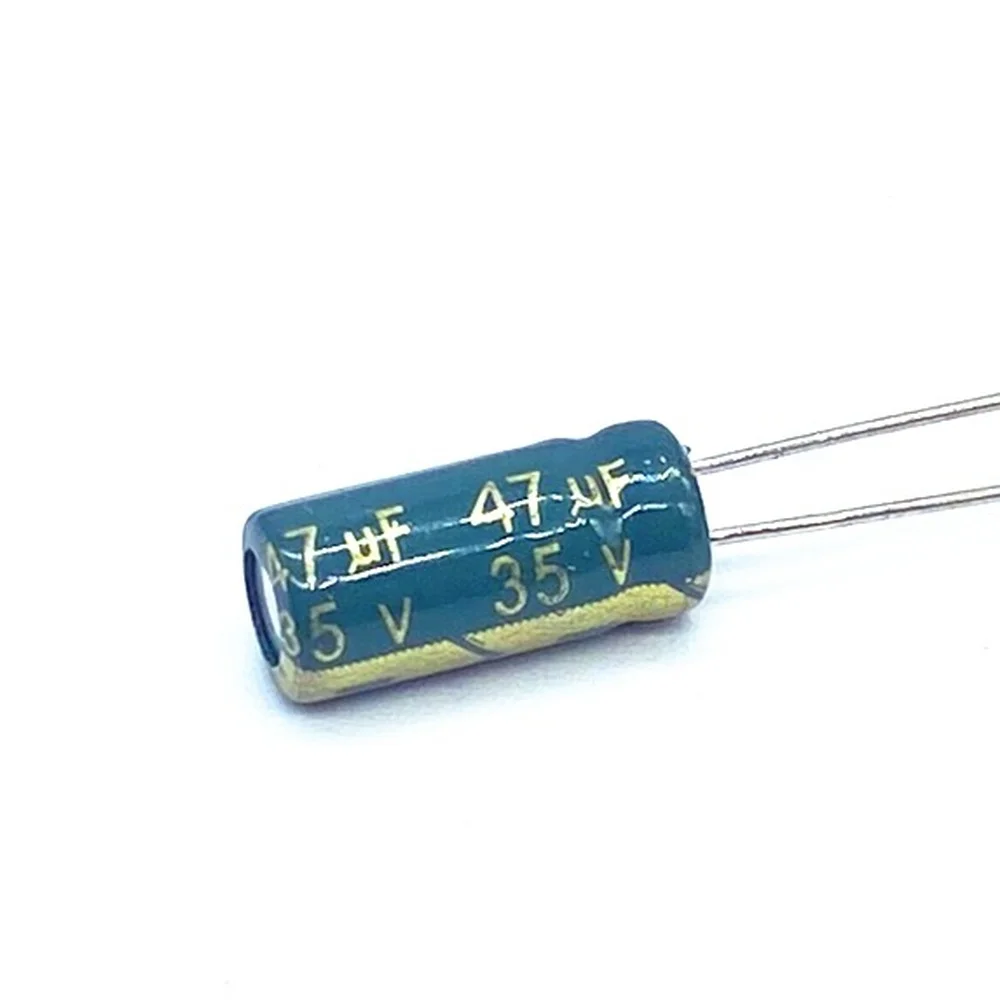 20pcs/lot Low ESR/Impedance high frequency 35v 47UF aluminum electrolytic capacitor size 5*11 47UF35V 20%