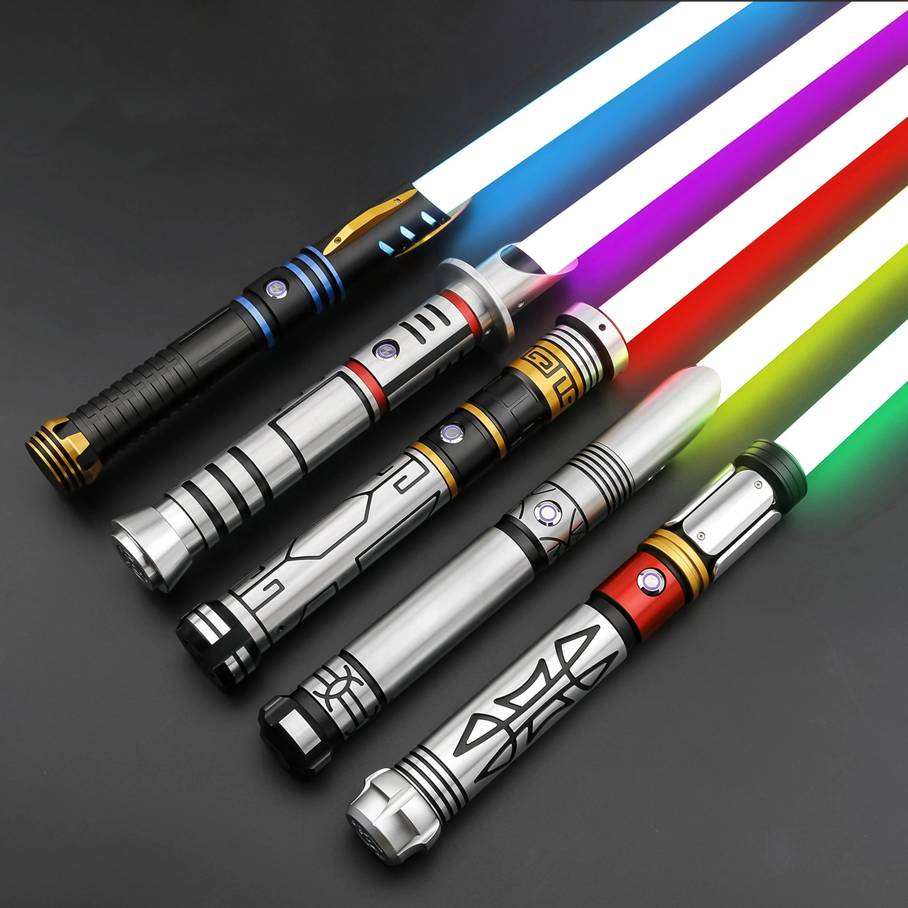 

RGB Lightsaber Laser Sword Metal Flashing Weapon Rave Cosplay Toys Soundfonts Force FX FOC Blaster Toy Espada Sabre De Luz