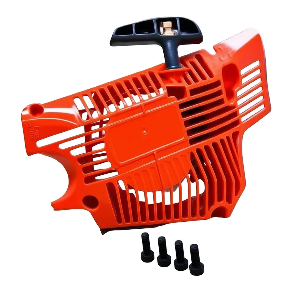 For Outdoor Wood Cutting Recoil Starter Assembly Engine Start Mechanism 54.5CC Engine Compatible Includes Rewind Spring