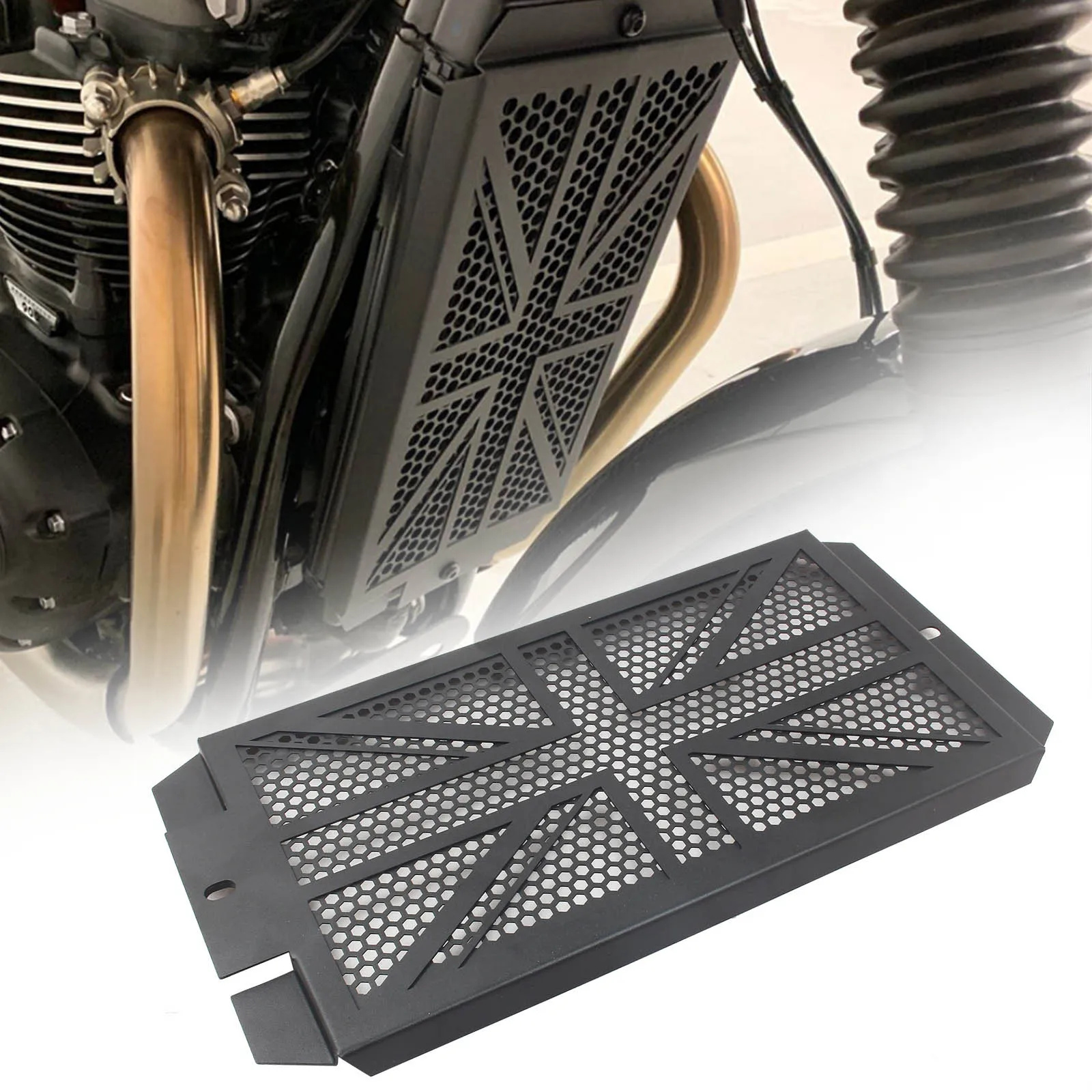 Motorcycle Radiator Guard Grille Cover Motocross Radiator Protector Cap For Triumph Bonneville T100 T120 Bobber Street Scrambler