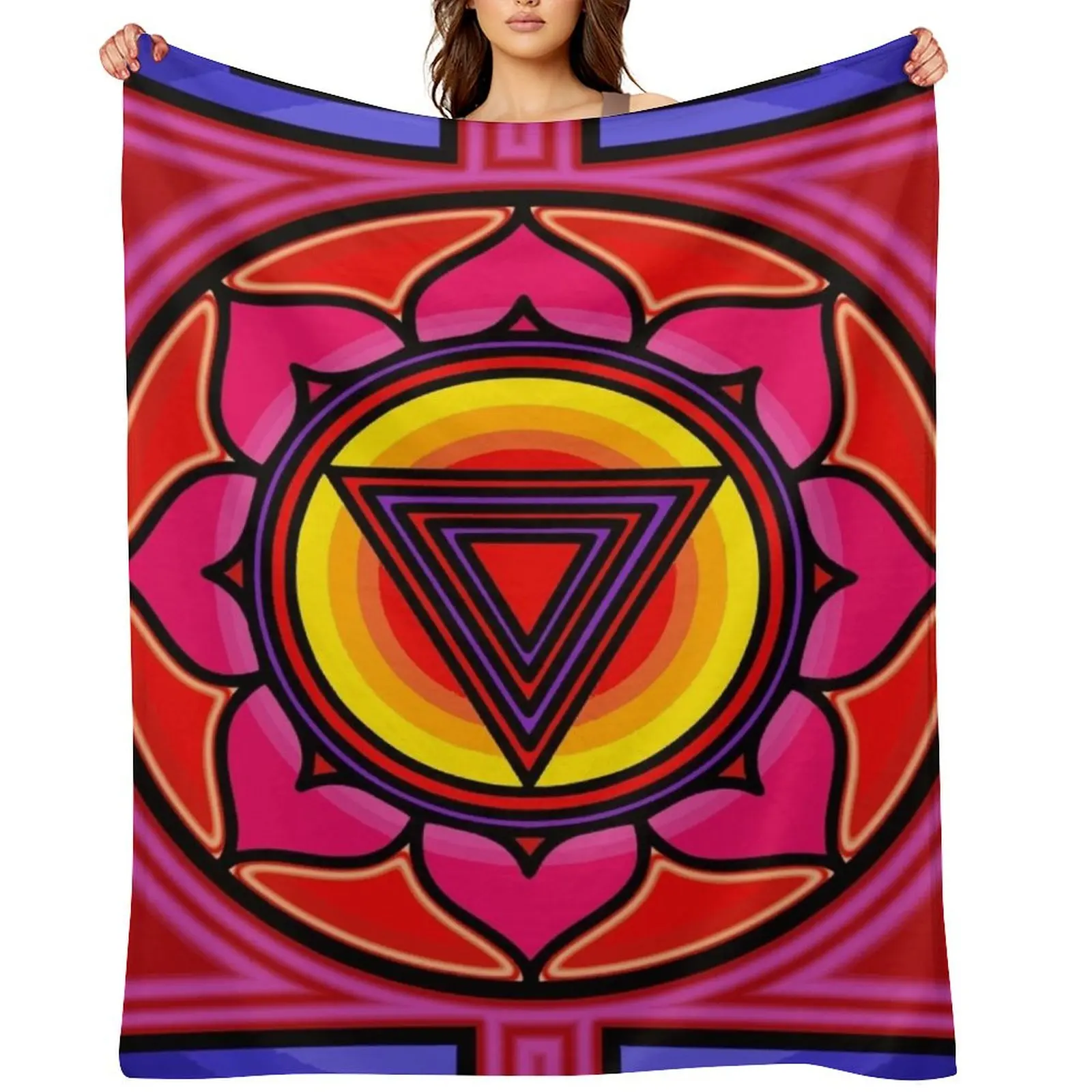 

Cold Kali Yantra Throw Blanket for babies Baby Hair Vintage Blankets