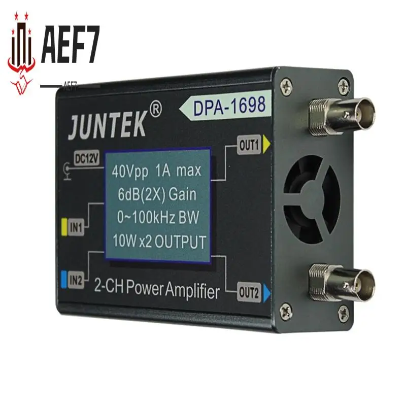 

AEF7-JUNTEK DPA1698 High-Power Dual-Channel DDS Signal Source Function Signal Generator Power Multi-Function Amplifier With US P