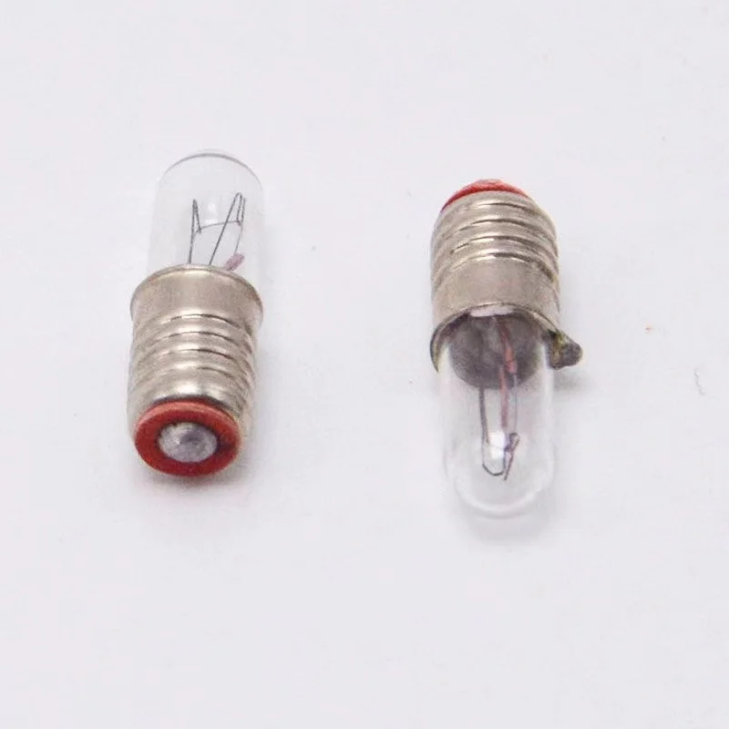E5 Screw Miniature Rice Grain Indicator Bulb 1.5v2.5v 6.3v 12v 24v Small Signal Lamp Beads 2025-01