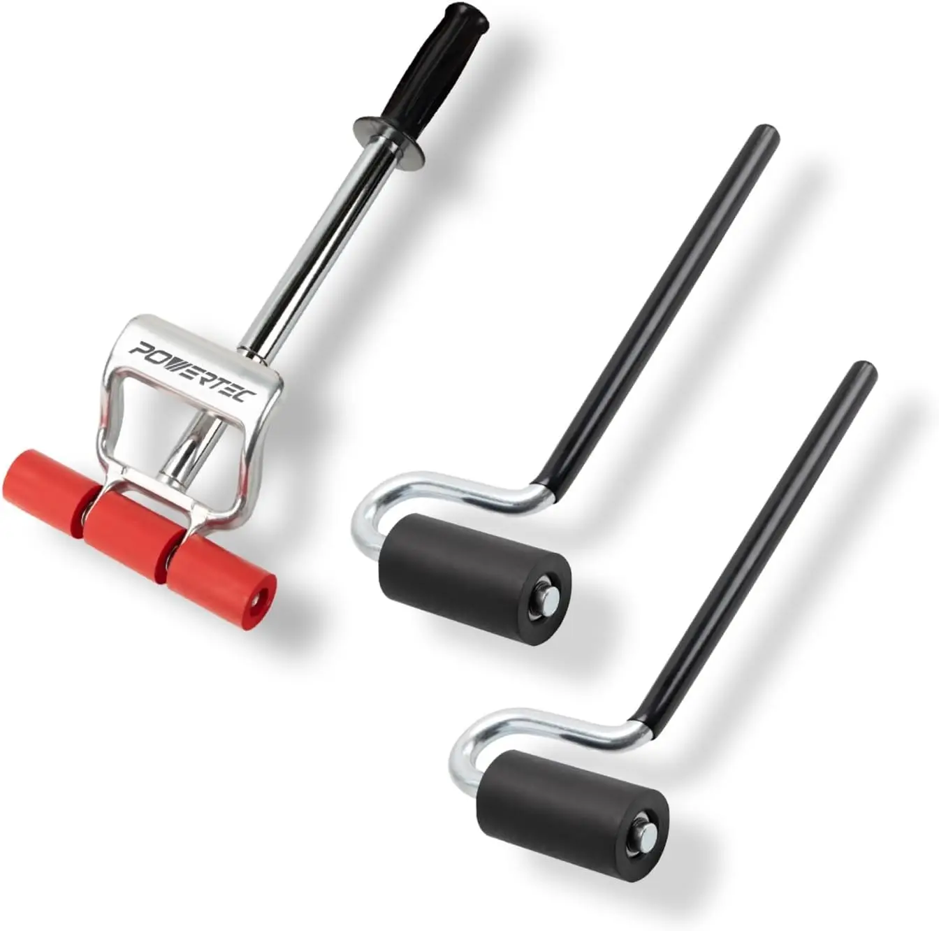 Long Handle J Roller & 1PK Extendable Floor and Wall Roller for Vinyl Flooring, Tile & Linoleum Roller with Extendable