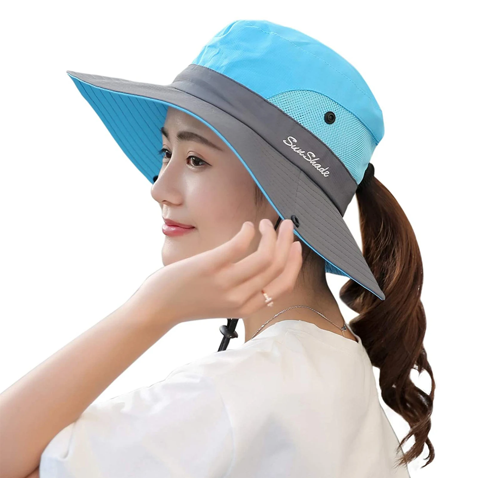 Wide Brim Sun Hat Set for Women, Cool Relief Kit Suitable for Summer Beach Travel and Outdoor Activities