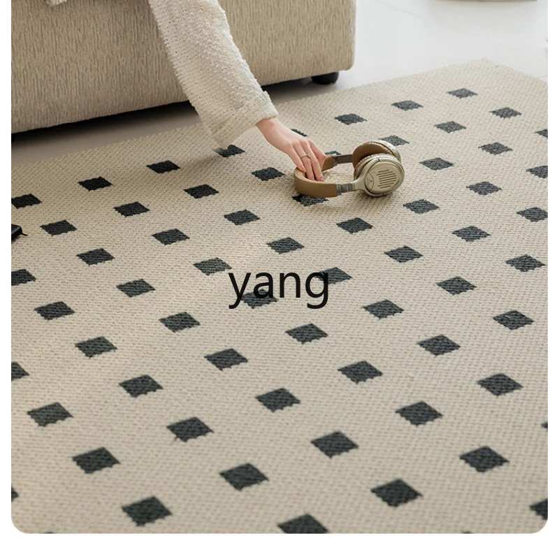 

Yjq Light Luxury Advanced Waterproof Silk Living Room Wool Carpet Modern Minimalist Floor Mat