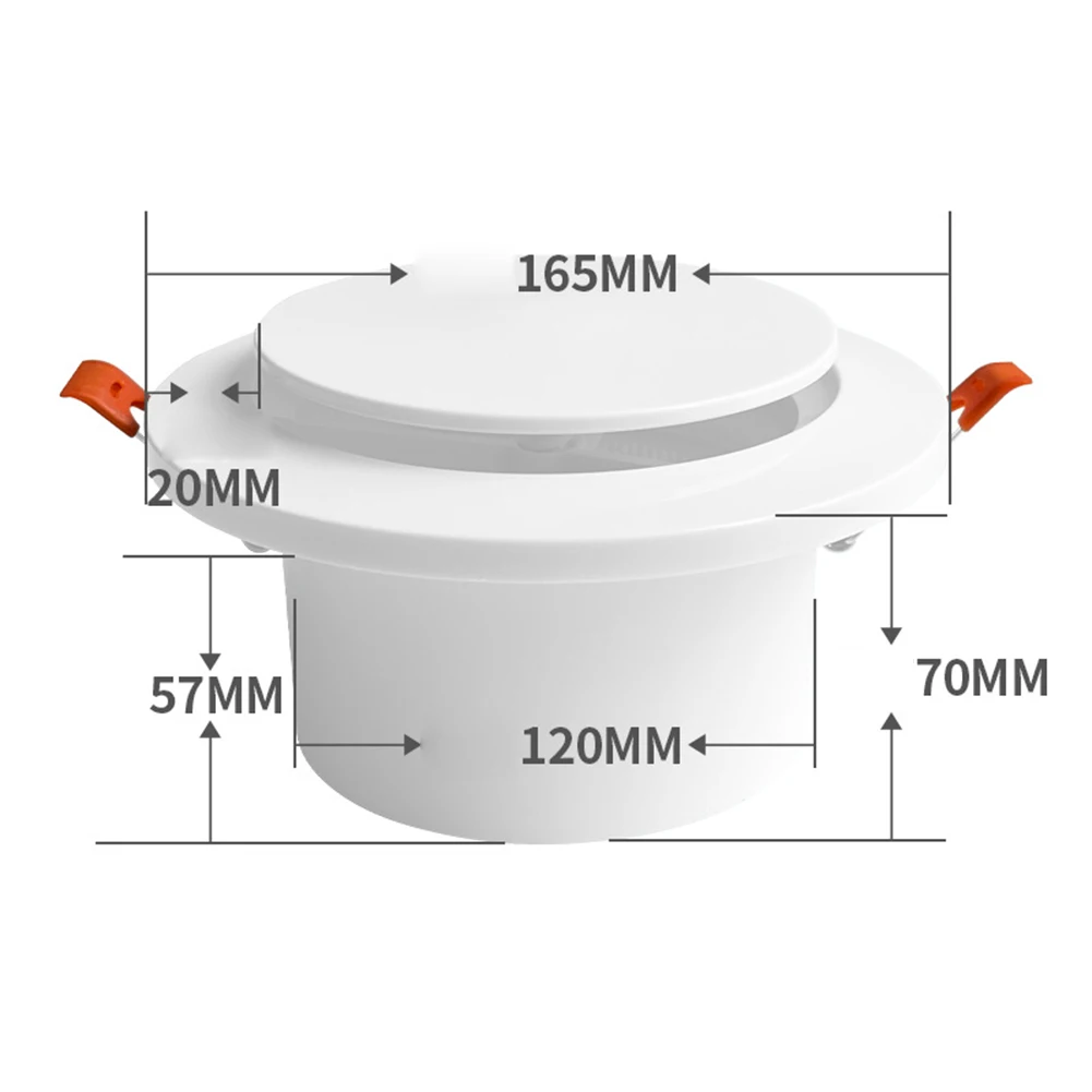 1PCS Adjustable Round Air Diffuser With Insect Screen ABS Wall Ceiling Vent Ducting Exhaust Grille Cover For Fresh Air Systems