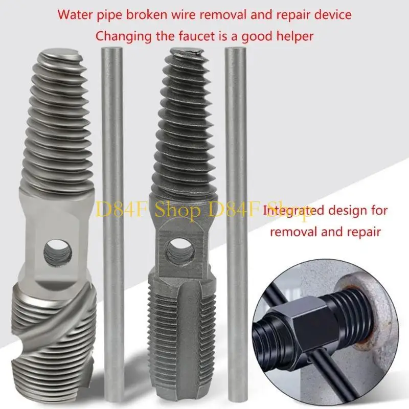 D84F Effective Double Head Water Pipe Damaged Screw Extractor Prevents Slipping