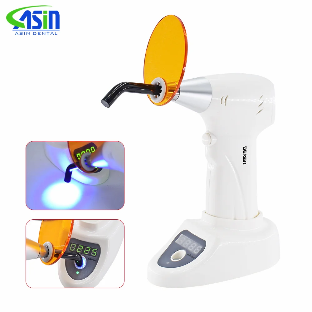 dental LED curing Light Lamp device Universal Optical Fiber Guide Rod Tips with light meter & Y tips